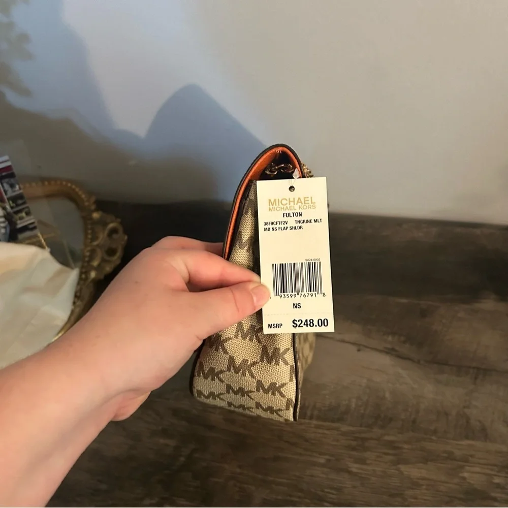 NWT Michael Kors Fullton Shoulder Flap Bag - Picture 5 of 6